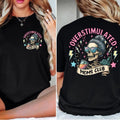 Overstimulated Moms Clubs 2 sided Shirt, Skeleton Mama Shirt, Mom Shirt, Funny Mama, Mother Day Gift   Shirt full size Cotton Top