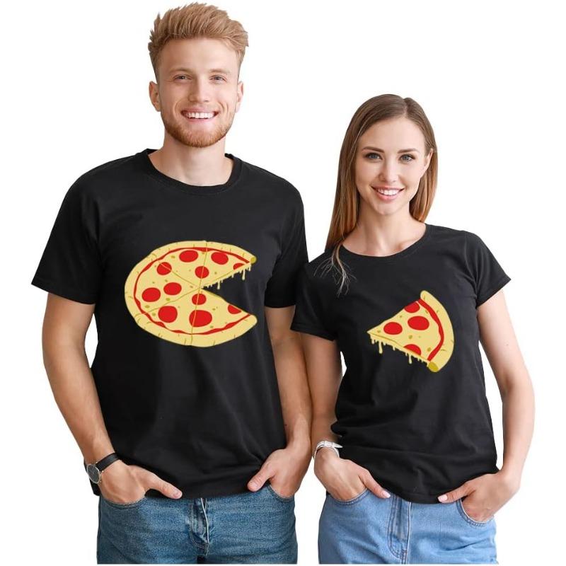 Pizza Couple Shirts - The Missing Piece Matching Set for Him & Her - Gift for Anniversary or Valentine's Day