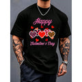 100% Cotton Valentine's Day T-Shirt Happy Valentines Day Leopard Plaid Hearts Women Girls Kids T-Shirt Men Clothes