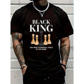100% Cotton Black King The Most Powerful Piece in The Game Chess T-Shirt