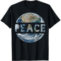 “World Peace On Earth” T-Shirt | Conscious Humanity Love & Kindness Graphic Tee, 100% Cotton Casual Top
