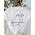 Valentine'S Day Theme Printed Women's-Shirt, Women'S Valentine'S Day Casual, Fashionable, Comfortable, Soft, Athletic, Fitness, Daily, Outdoor, Home, Breathable, Crewneck Short Sleeve-Shirt