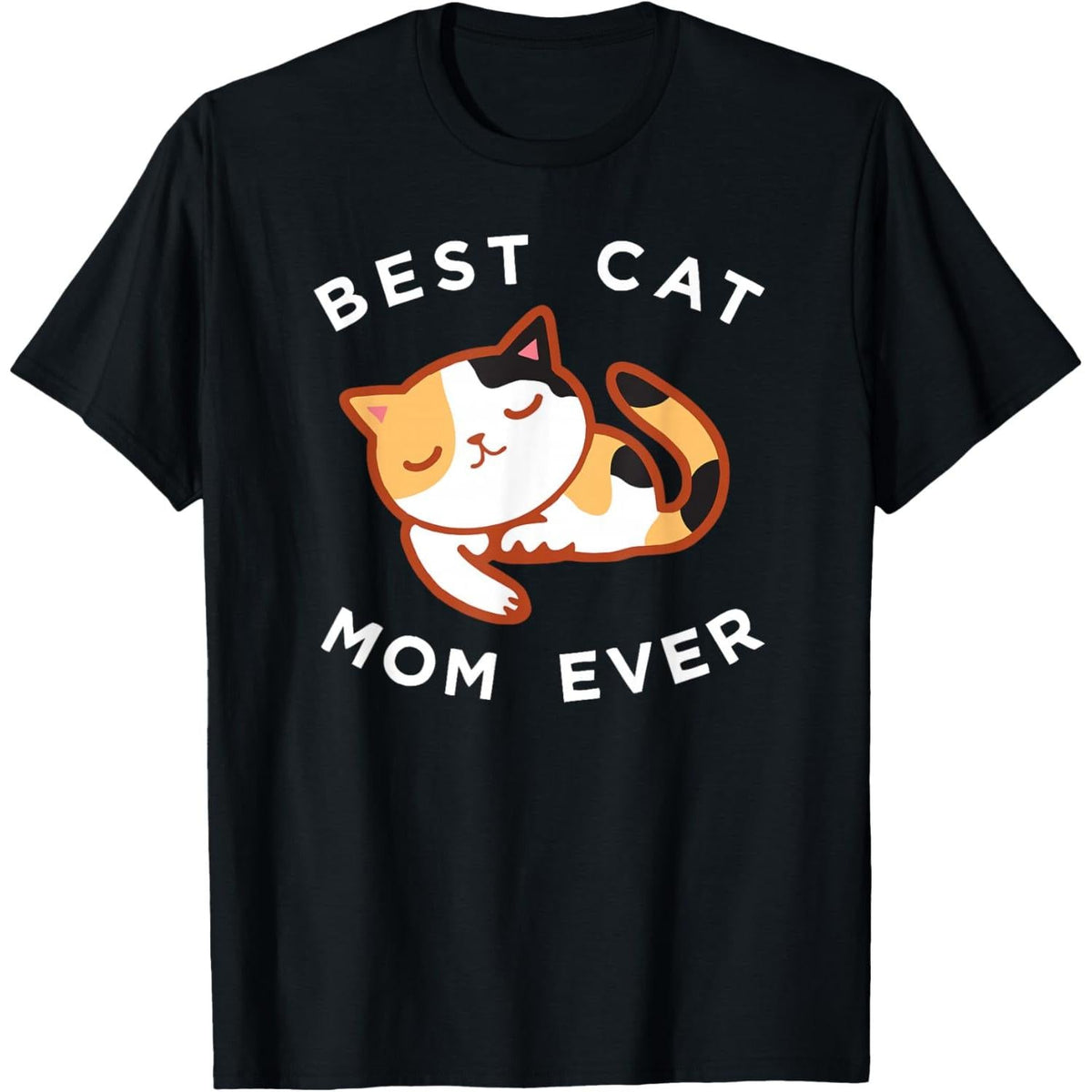 Calico Cat Mom T-Shirt | “Best Kitty Mother Ever” Gift Tee for Cat Lovers, 100% Cotton Casual Top