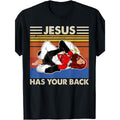 Has Your Back Brazilian Jiujitsu T-Shirt | Funny Crew Neck Tee with Stylish Print, Casual , Perfect Daily Wear