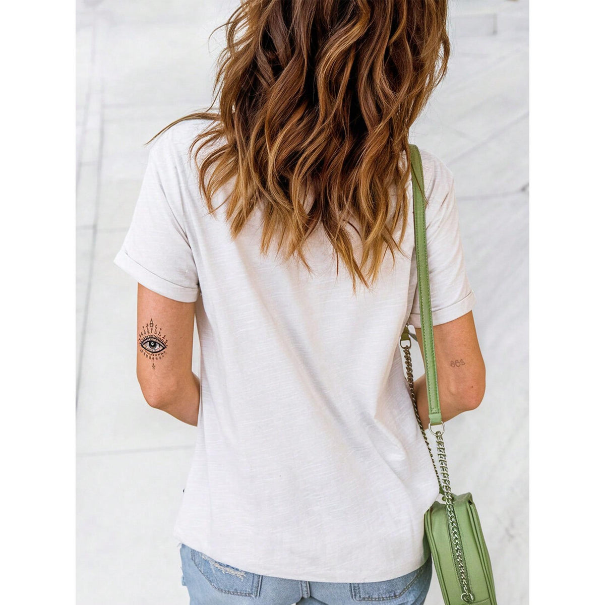 Women‘s ‘Mama’ Letter Print T-Shirt | Mommy Double-Sided Graphic Tee | Mother’s Day Gift