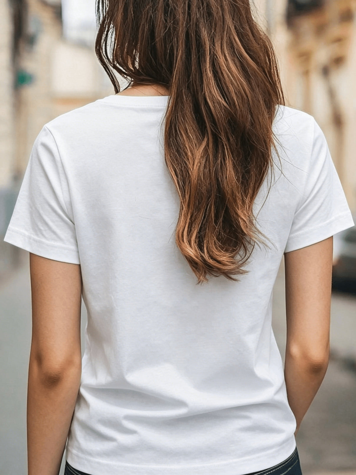 Womens Allegedly Graphic Tee, Minimal Text Print Round Neck Short Sleeve T-Shirt, Funny Sarcastic Casual Daily Wear Top