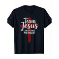 God Faith T-Shirt Jesus Team Christian For Men & Women - 100% Cotton Soft Crewneck Tee With Inspirational Print For Lifetime Members