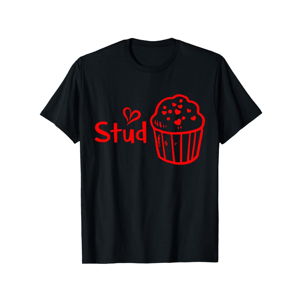 Cute Valentine Days Stud Muffin Boys Teens Dad Funny Shirt T-Shirt, Summer casual and comfortable T-shirt, fashionable round neck short sleeves, comfortable and versatile, 100% cotton, S-XXXL