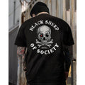 Black Sheep Of Society T-Shirt, Skull Biker Shirt, Outlaw Rebel Graphic Tee, Anti Social Dark Streetwear Shirt, Punk Tattoo Style Tee