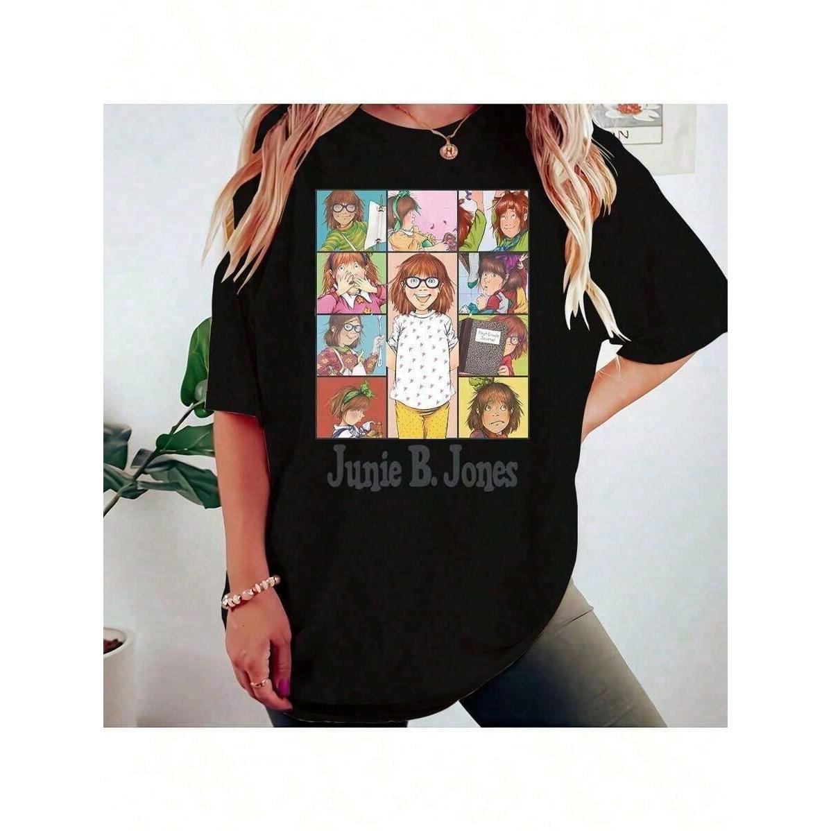 Shirt Junie B. Jones Teacher Appreciation Vinyl Iron-On Heat Transfer Sticker, Durable And Washable, Multicolor - Great For T-Shirts