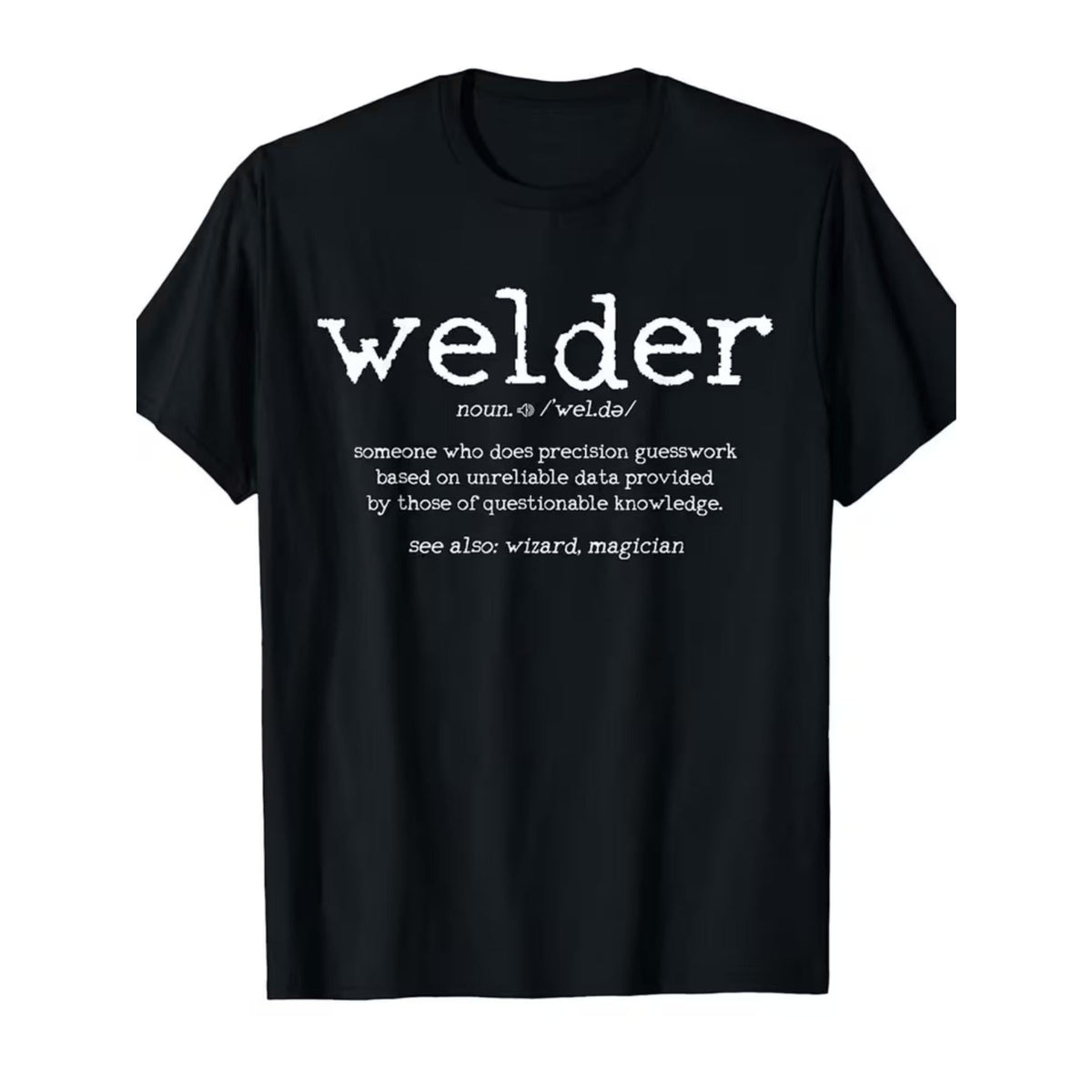 Men'S Casual Short-Sleeve T-Shirt - Breathable Summer Round-Neck Tee with a Trendy 'Welder' Graphic Print, Machine Washable, Regular Fit Suitable for Casual Wear, Perfect for Summer Outings