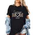 100% Cotton Mom Senior 2026 Proud Mom Of A Class Of 2026 Graduate T-Shirt Graphic Shirt Women