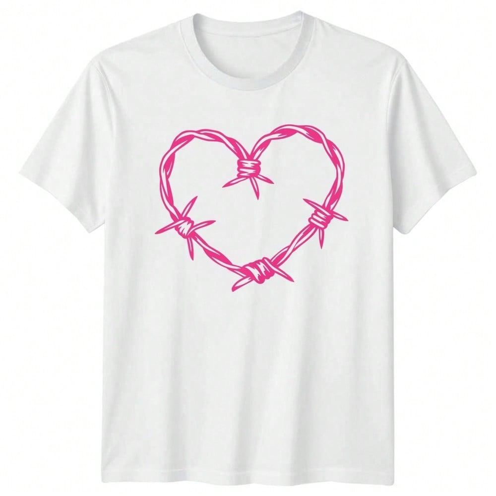 Pink Bows Heart Love Romance Gifting Mens T-Shirt Womens Graphic Tee