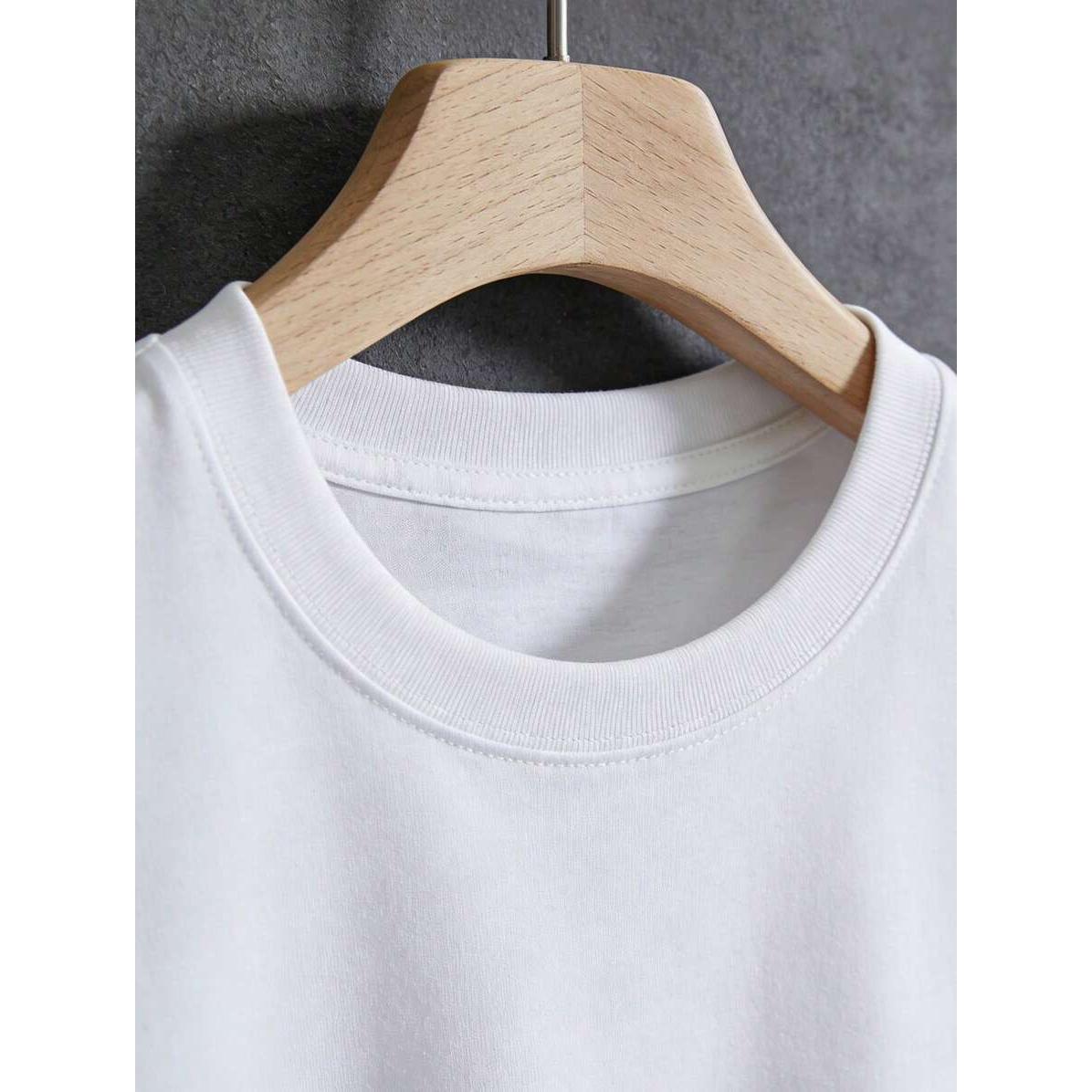 1 Pc Men's Clothing KING Crown Printed White Tshirt, Graphic Tee, Summer Tops, Shirt, Unisex Casual Crew Neck Tshirt, Plus Size Men's 5XL, Lightweight 220 G/M² Knitted Fabric, Machine Washable