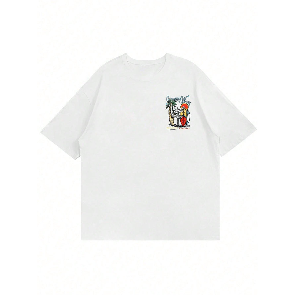 Men's Personalized Printed Short Sleeve T-Shirt | 100% Cotton Breathable Summer Tee