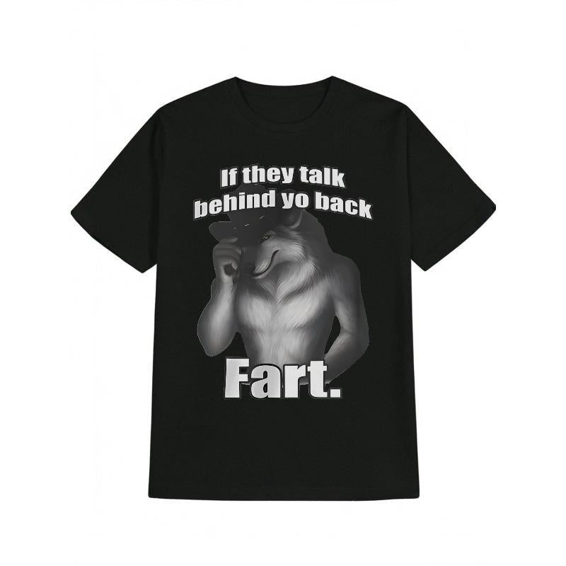 Funny Men Short Sleeve Graphic Fashion Vintage Print Summer Black T-shirt Collection Essential Y2K Anime Inappropriate Horror Dark Humor Band Theme Men Gift