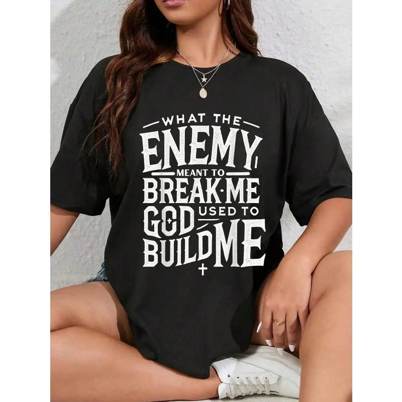 100% Cotton Unisex Inspirational Christian Religious Faith Based God Themed T-Shirt Women's Men's Graphic Tee,Casual Short Sleeve Shirt