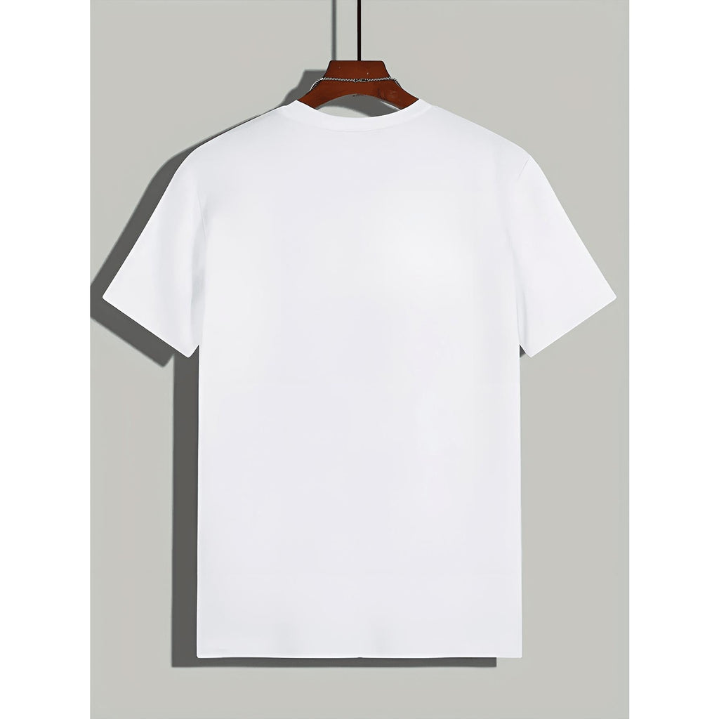 Boxing Champion Ali, Poster Pattern Printed Short Sleeved Round Neck T-Shirt