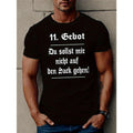 Men's Funny German Slogan T-Shirt - "Don't Worry, You Will Figure It Out" Black with White Text, Casual Crew Neck Short Sleeve, Regular Fit Comfortable for All Seasons, Sarcastic Humor Adult Gift, Plus Size