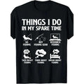 Things I Do In My Spare Time Fishing Boys Men Bass Fishing T-Shirt cotton, Shortsleeve, Casual