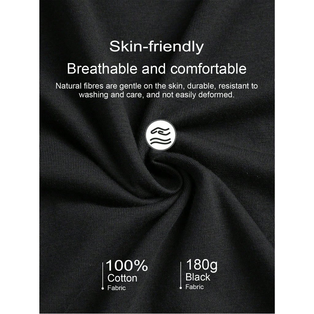 Man S' Witty Quote Print Black TShirt, Crew Neck, Casual Cotton Tee, Medium Stretch Knit Fabric, Regular Fit For Boys& Man, Perfect For Spring/Summer/Fall
