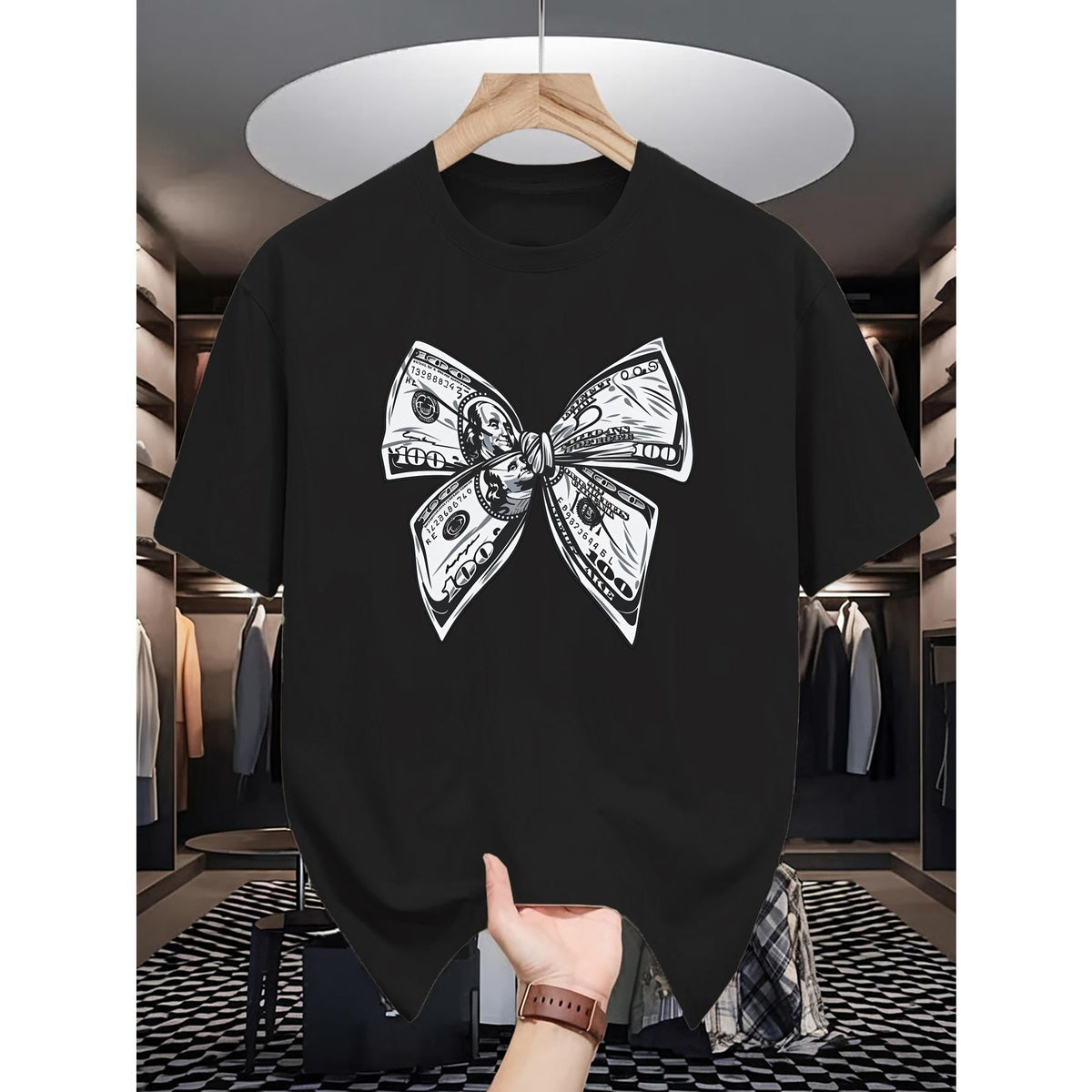 Men's Summer Short-sleeved T-shirts, Fashionable and Trendy Printed Men's TShirts, Summer Round Neck Casual Versatile Tops