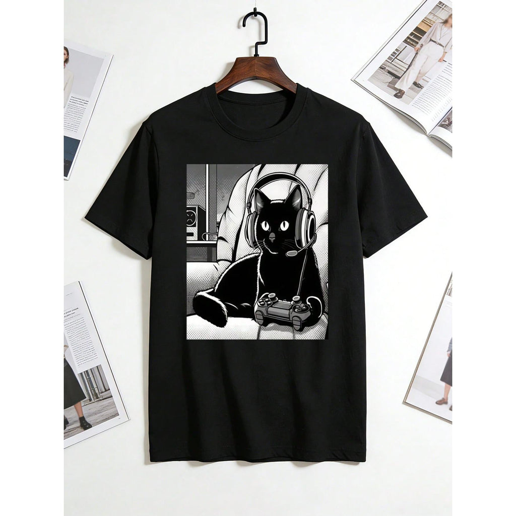 G     U  E  S  S  What I Need Graphic Cotton T-Shirt - Unisex Casual Round Neck Short Sleeve Tee, Soft & Breathable 100% Cotton, Loose Fit, S-XXXL, Black With White Print, Perfect For Casual Attire