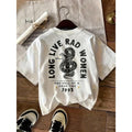 Double-sided short sleeves,Fashionable Boho Comfortable Colorful T-Shirt, Empowered Women T-Shirt