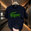 Crocodile pattern T-shirt, handsome, cool, good-looking, domineering, unisex, men's round neck street style summer and spring, casual, clothing, simple and trendy, party and outdoor activities