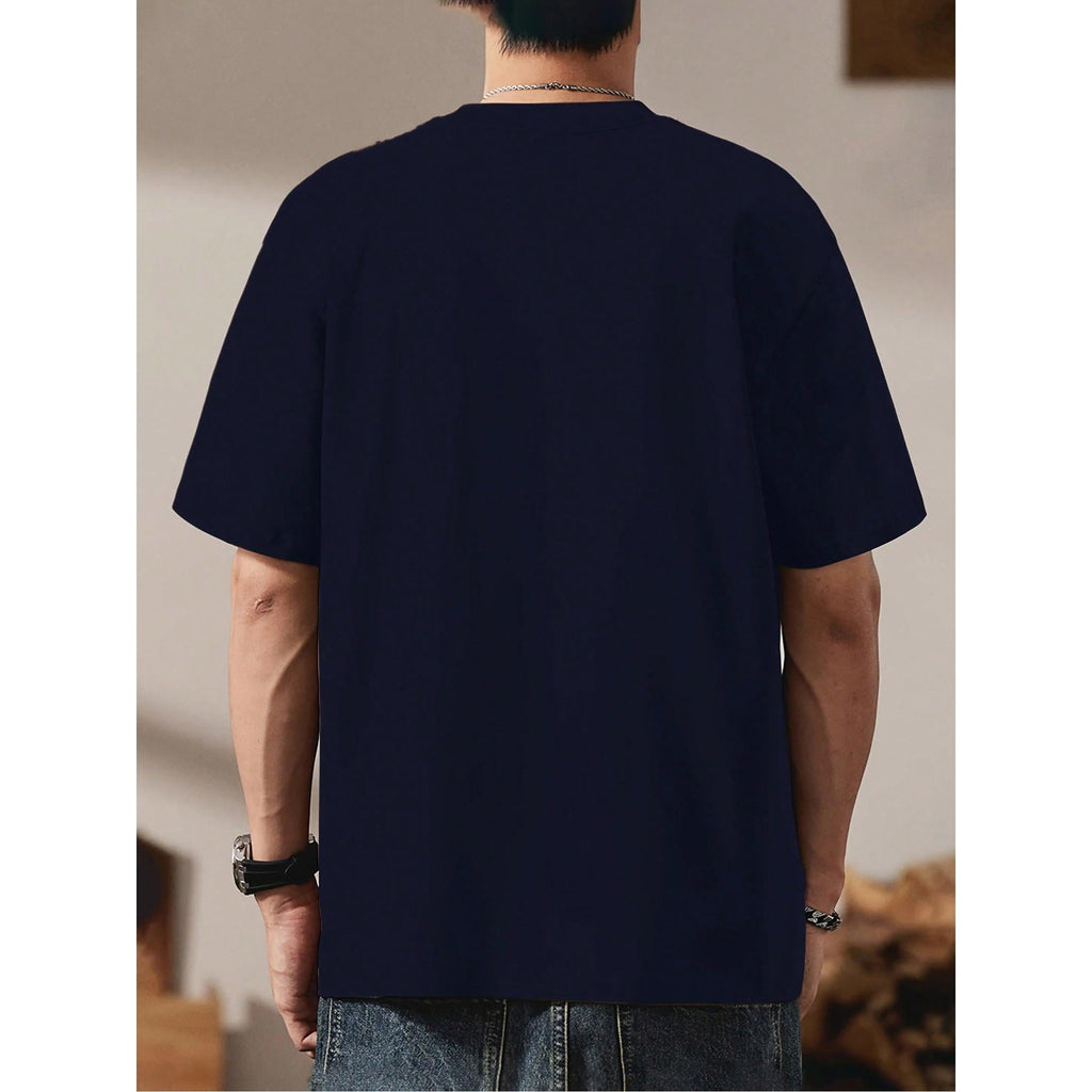 Fashion Apparel Men's T-Shirt - Casual Comfortable, Breathable Short Sleeve T-Shirt, Suitable For Summer Outdoor, Sports, And Casual Wear, Letter, Pattern, Novel Pattern Design, Adventure Classic Versatile