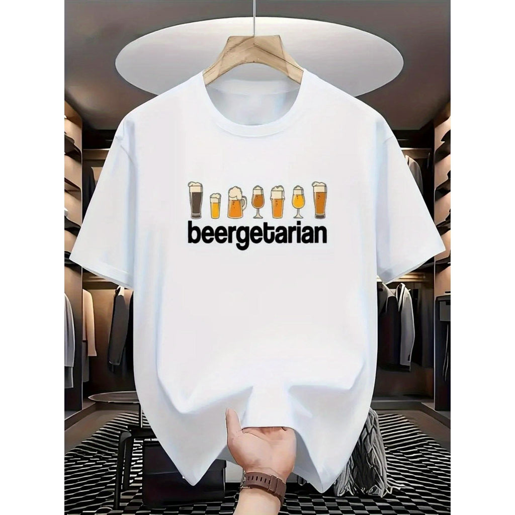 Women's Menswear Round Neck Short-Sleeve Cotton Casual T-Shirt - Comfortable Top for Sports Activities, Natural, Shortsleeve, Tshirt, Soft, Stripped Plaid, Regular Sleeve, Crew Neck, Athletic, Pullover Cut, Elegant