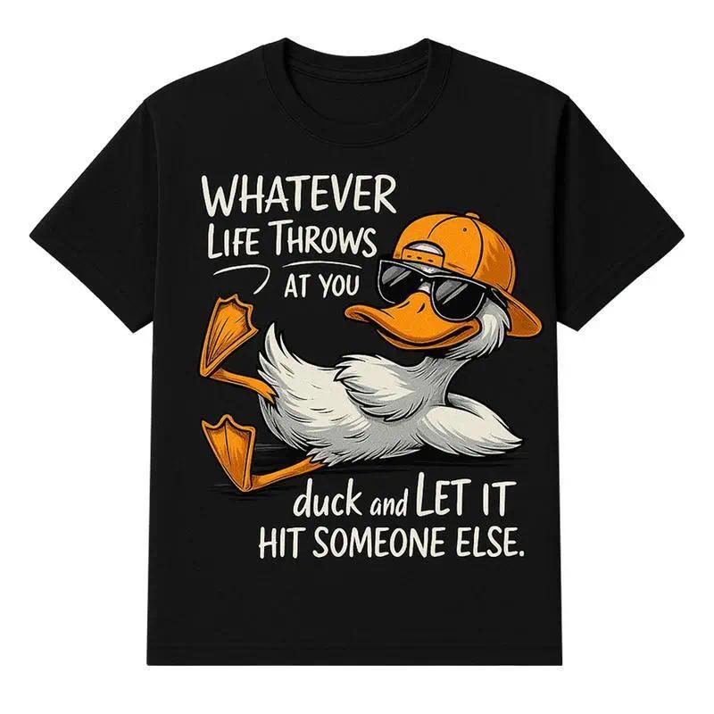Funny Duck Meme T-Shirt – Cool Graphic Tee With Humorous Quote