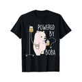 Cute Polar Bear Bubble Tea Powered By Boba Kawaii T-Shirt Summer Comfortable Casual Short Sleeve T-Shirt
