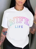 Women's Funny Marriage Graphic Short Sleeve T-Shirt