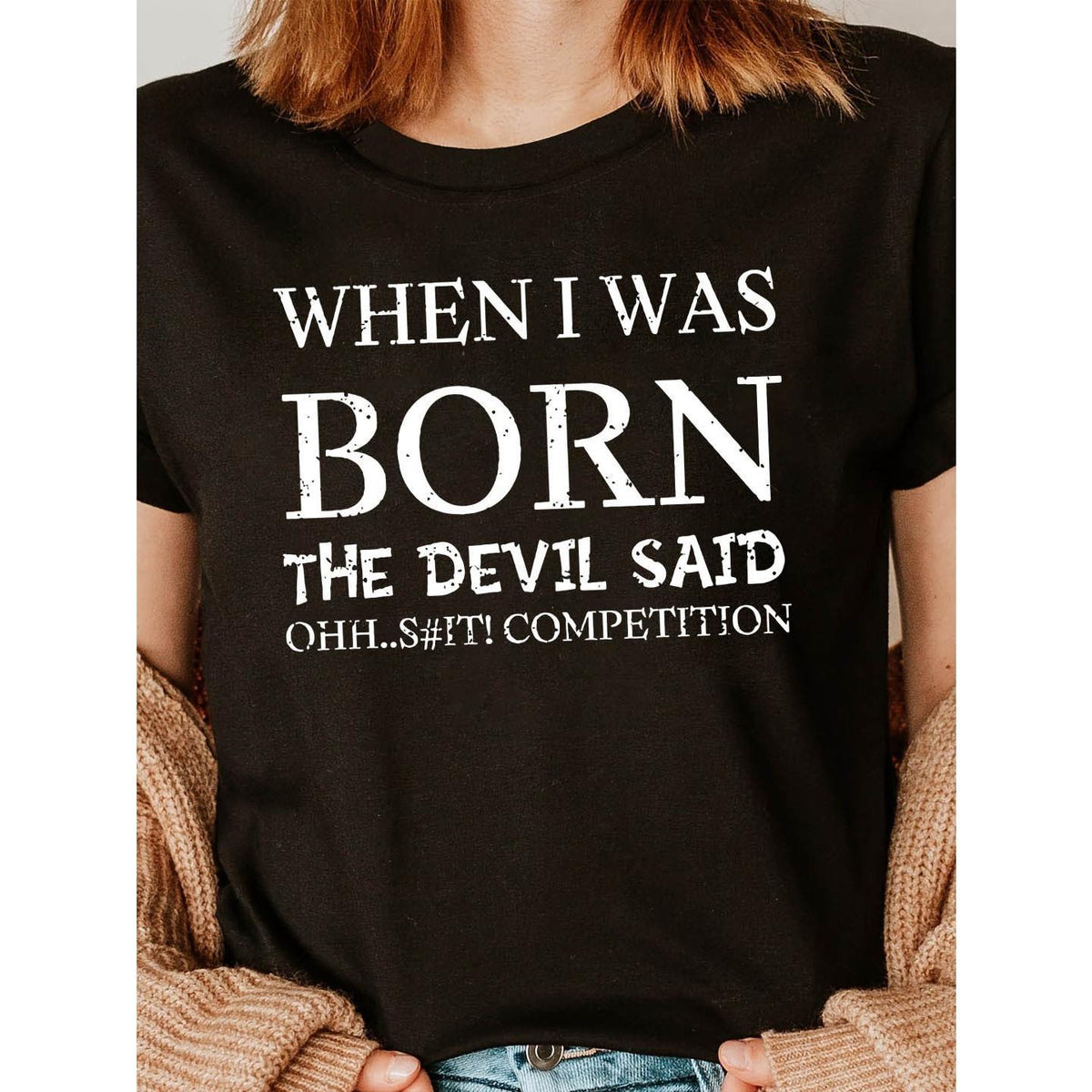 Lettre Print T-shirt, Short Sleeve Crew Neck Casual Top For Summer & Spring, Women'S Clothing