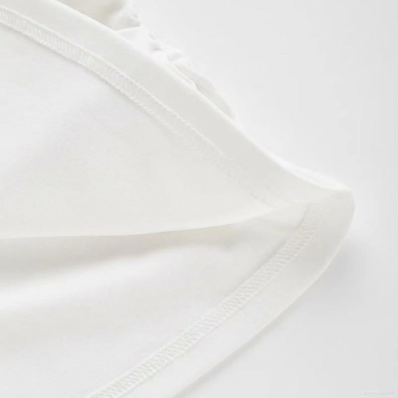 Women's T-Shirt, Comfortable Color, Colorful Bow Decor, Suitable For Independence Day