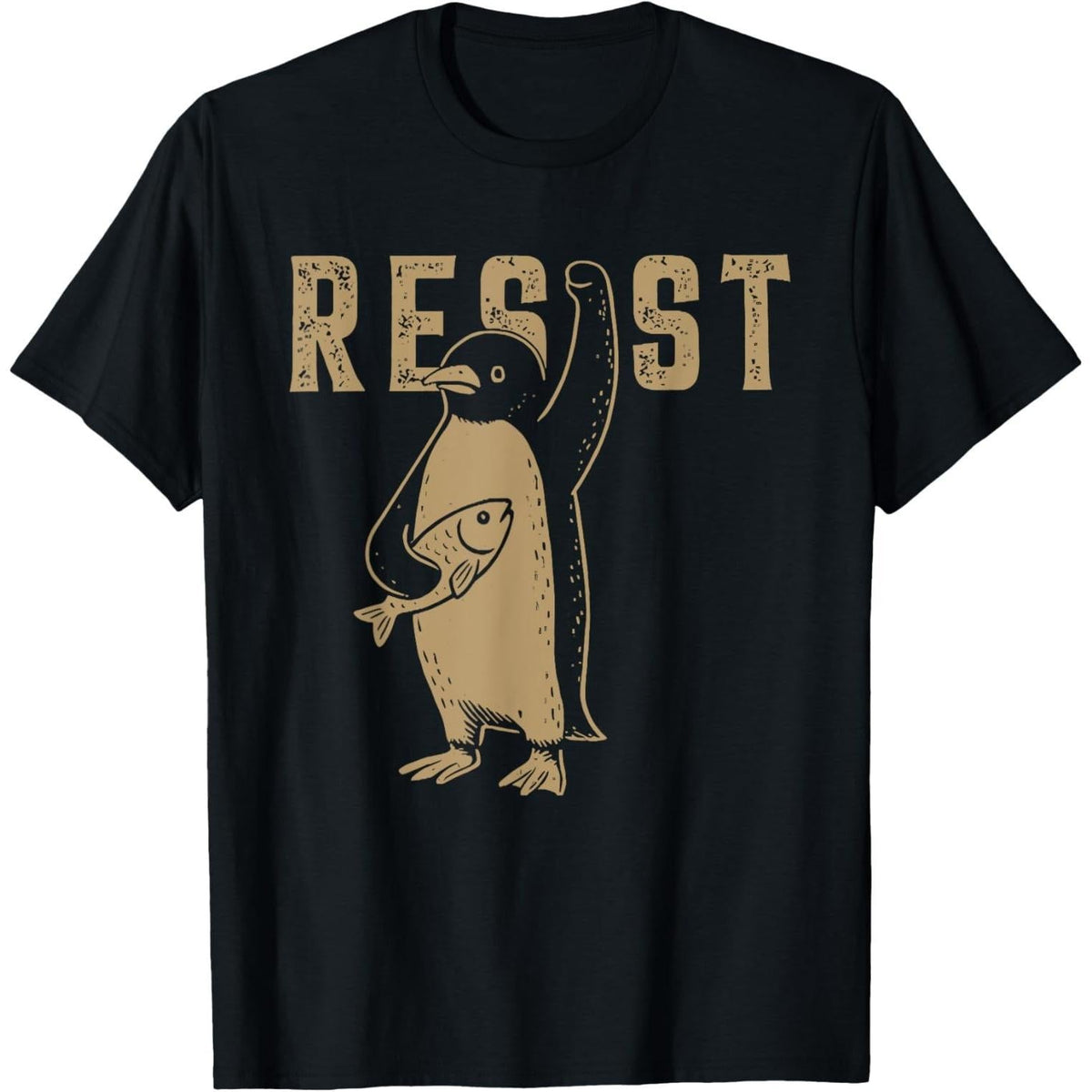 Resist Penguin Activism Graphic Design Unisex T-Shirt