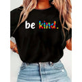 “Be Kind” Autism Awareness Tee | Original Abstract Design | Soft Cotton Crew Neck | Women‘s Casual Top