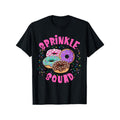 Women's Donut Decoration Squad Graphic Cotton T-Shirt - Short-Sleeve, Casual, Natural, Sports-Inspired Streetwear Cute Tee