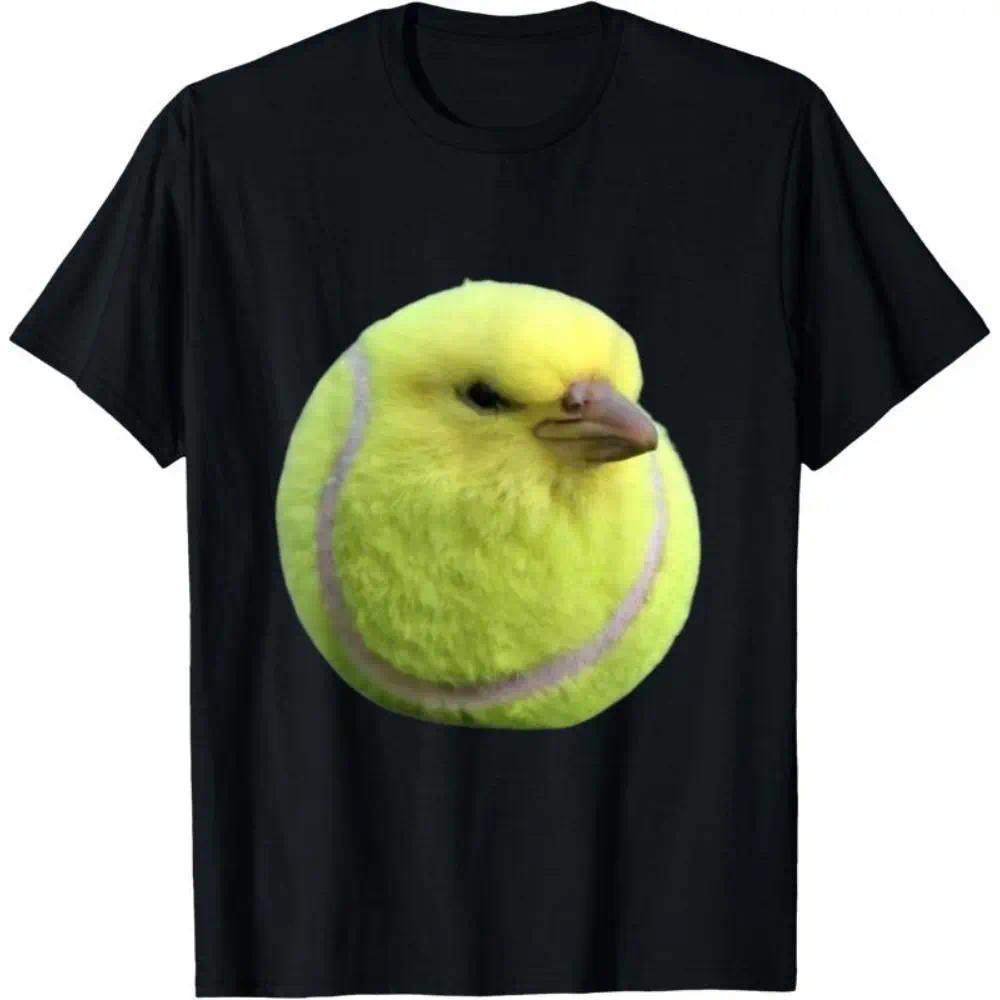 Silly tennis bird meme brainrot gen z T-Shirt