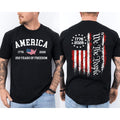 250 Years Of Freedom 250th Anniversary USA We The People Patriotic 2 Sided Tee