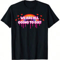 Didn'Pet Enough Cats Death Grave Skeleton Lover Punk-Shirt,Black Y2k Woman Teen Girls Printing Tee, 90s 2000s Retro Vintage Print Top, Funny Cute Graphic Letter Tee Crew Neck Cool Summer Shirt Short Sleeve Top, Animal Fruite Pet Pattern
