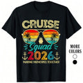 2026 100% Cotton Cruise Family Group Matching Summer Vacation T-Shirt