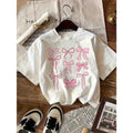 Women’s Minimal Bow Graphic Tee | Relaxed Casual Style | Fashion Top
