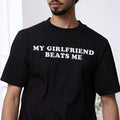 My Girlfriend & Me Funny Graphic Tee Couple Matching Hip Hop Oversized T-Shirt
