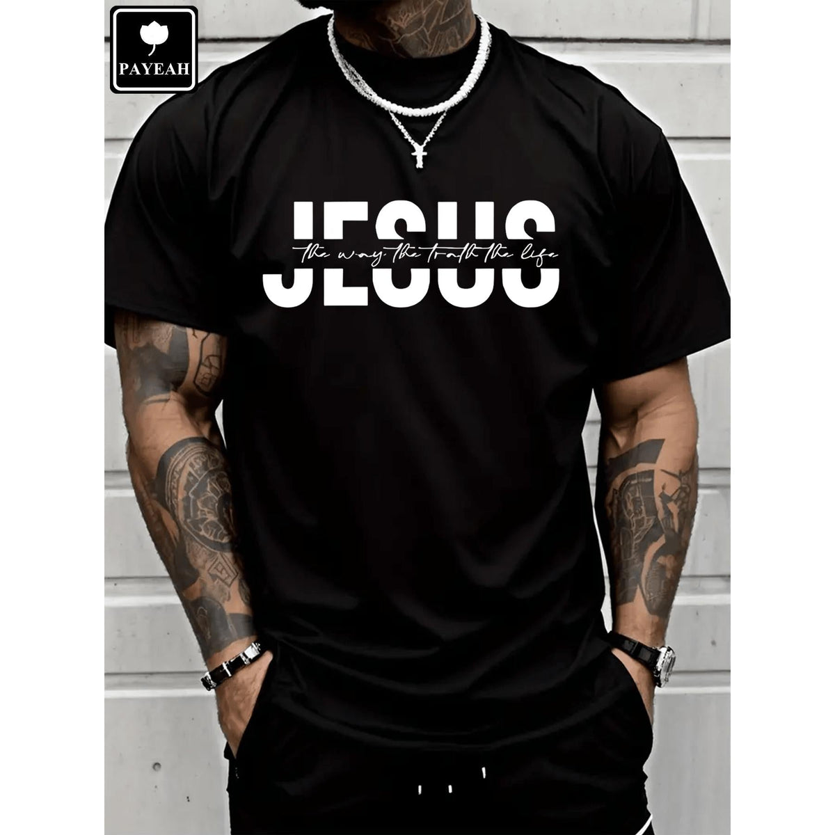 Jesus Forever Enough Always Enough Christian GraphicDesign T-Shirt 100% Heavy Cotton T Shirt