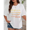 Women's Plus Size "Accept What Is Let Go Of What Was Have Faith In What Will Be" Inspirational T-Shirt