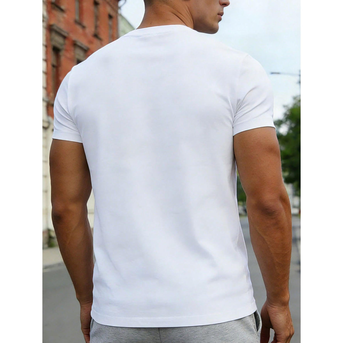 [Mind Over Matter T-Shirt] High Elasticity Cotton Men's "Mind Over Matter" Graphic T-Shirt | Loose Fit Short Sleeve Round Neck For Casual & Sports Wear, Spring/Fall Streetwear Essential, Durable Fabric, PLUS SIZE