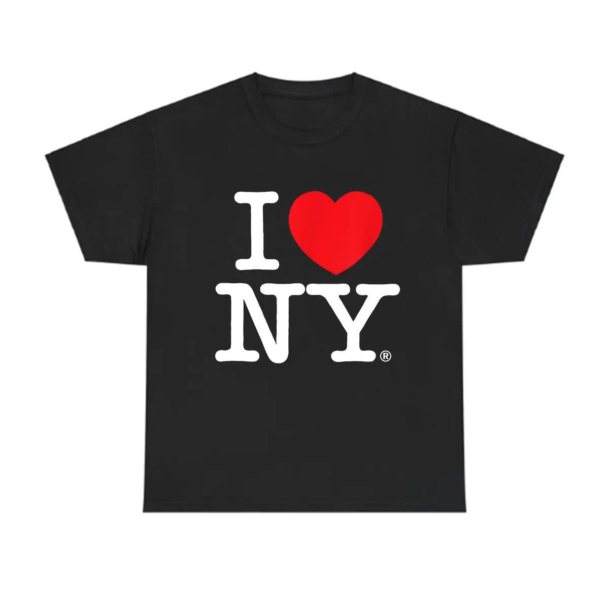 I Love NY T-Shirt Unisex 100% Cotton Crew Neck Regular Fit Casual Tee for Men and Women graphic tee t shirts for men