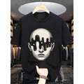 Men's Summer Short Sleeve T-Shirt with Letter '' Print - Casual Round Neck Top, Short Sleeve Summer Wear for Hot Weather